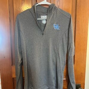 Gray Kentucky Wildcats Quarter-Zip Pullover